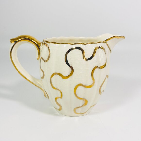 RARE !! Gibsons Numbered Staffordshire England Creamer Open Sugar Bowl Set - Picture 6 of 9